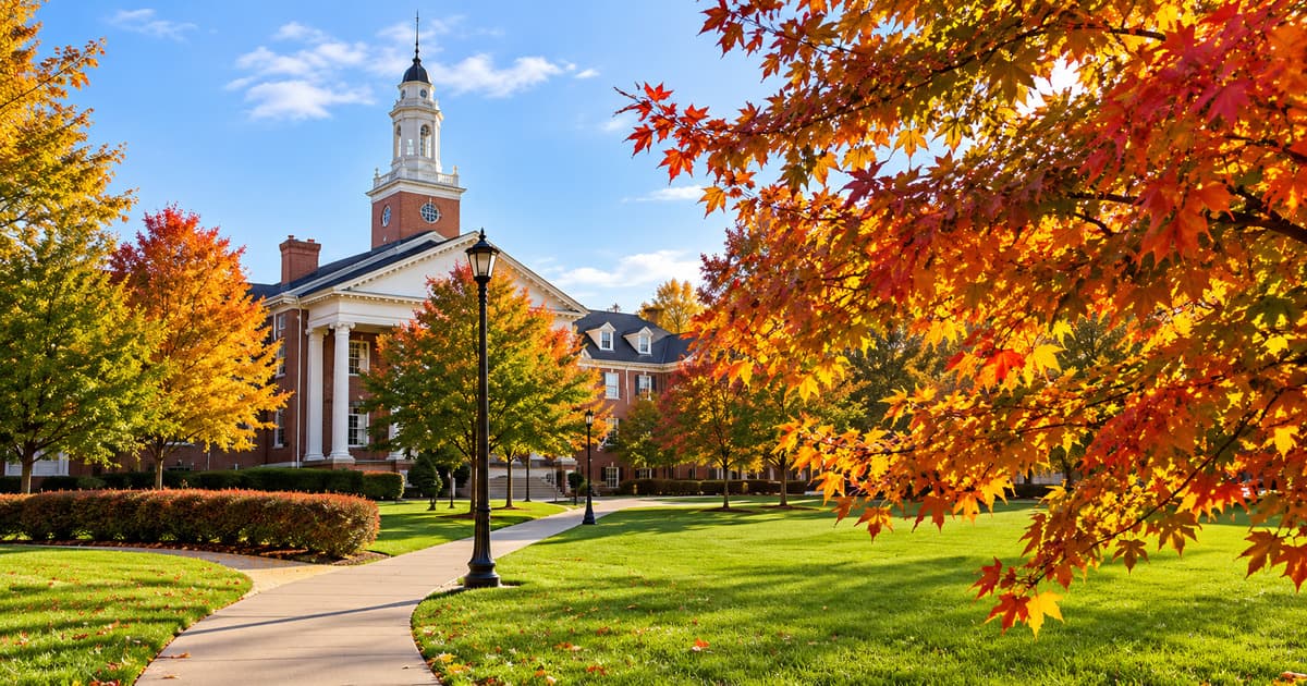 オハイオ州ベリアにある Baldwin Wallace University(ボールドウィン・ウォレス大学)のキャンパス
