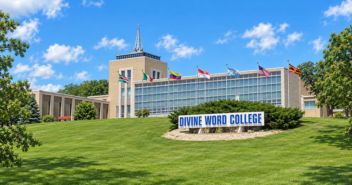 アイオワ州エプワースのディバインワードカレッジ(Divine Word College)のキャンパス