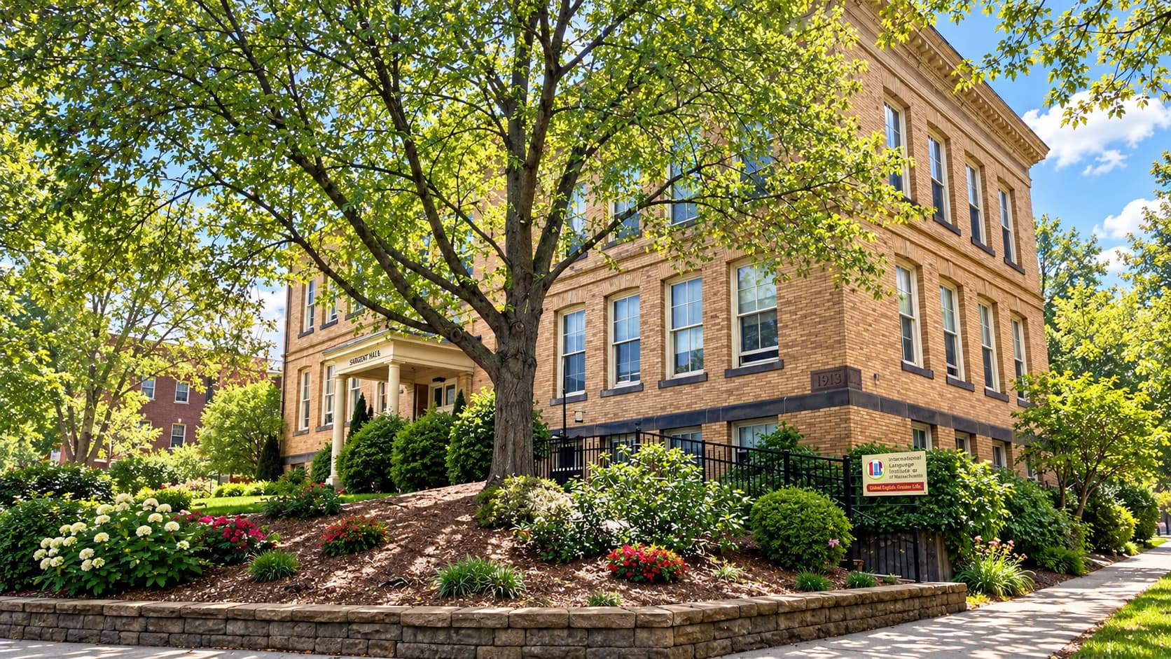 International Language Institute of Massachusetts(ILI)があるマサチューセッツ州ノーサンプトンの校舎外観