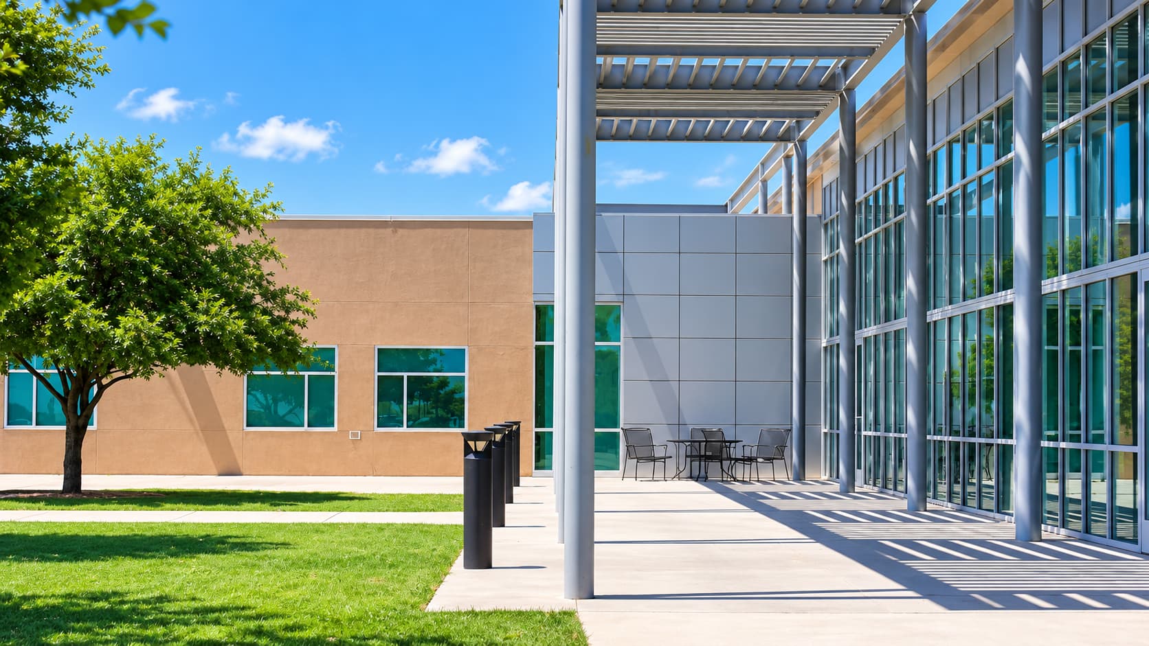 ニューメキシコ州ホッブスにある New Mexico Junior College のキャンパスと校舎