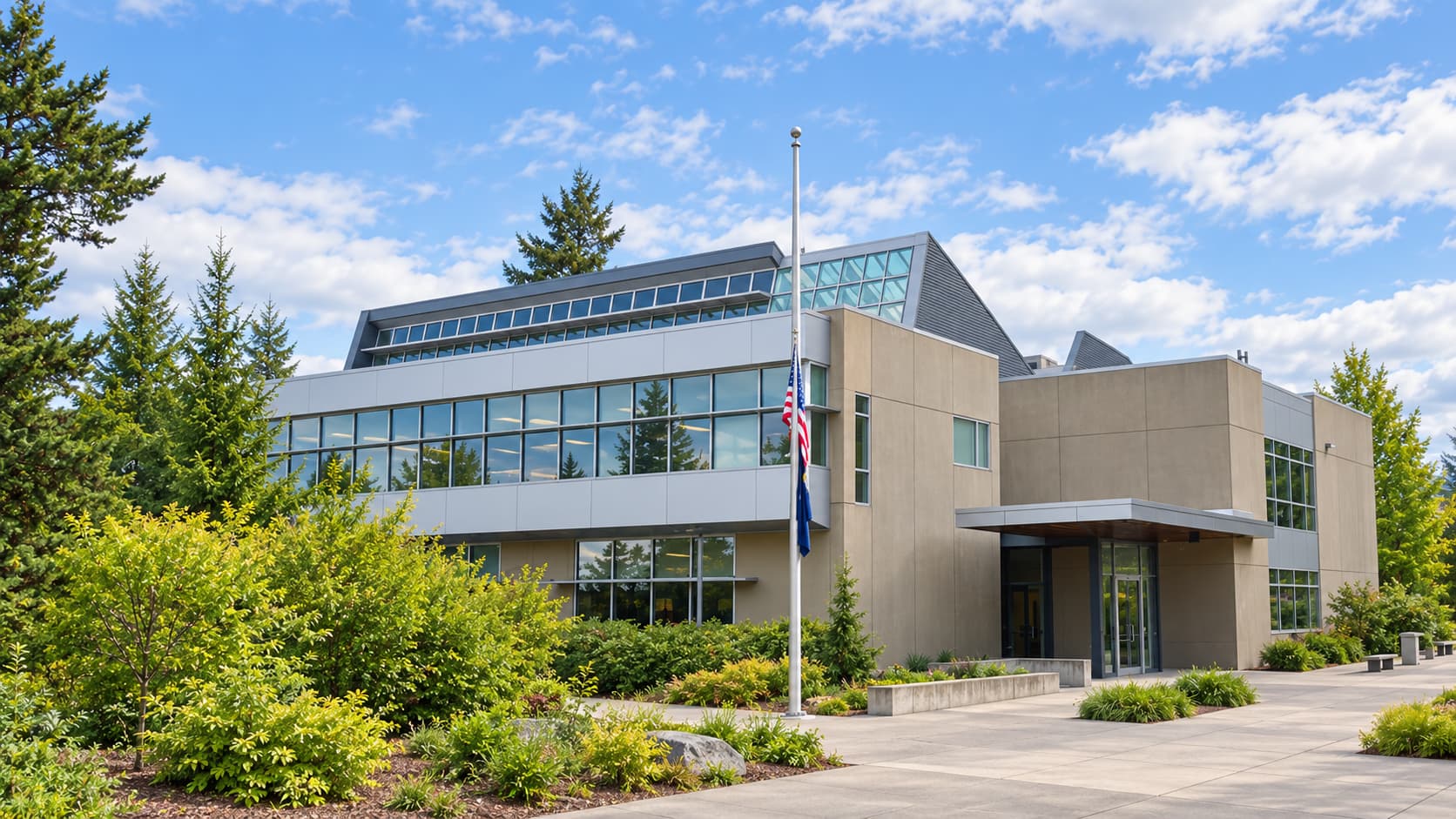 オレゴン州ポートランドにある Portland Community College のキャンパスと校舎