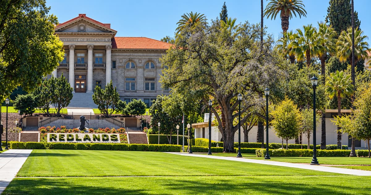 カリフォルニア州レッドランズにある University of Redlands(レッドランズ大学)のキャンパス